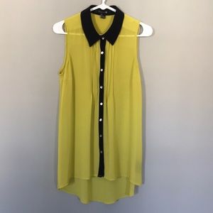 Sleeveless button down shirt